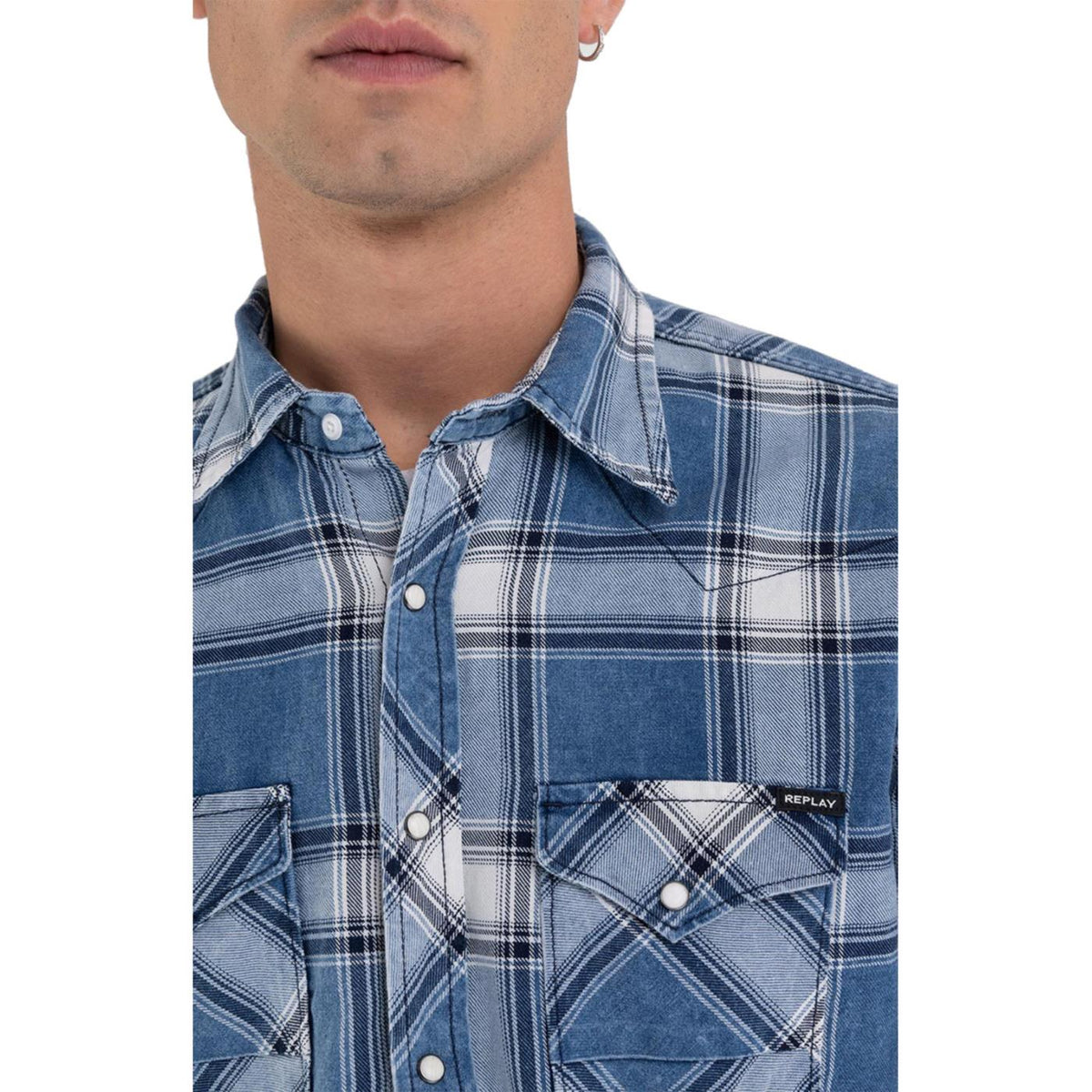 REPLAY CAMICIA UOMO - Denim - vista 3