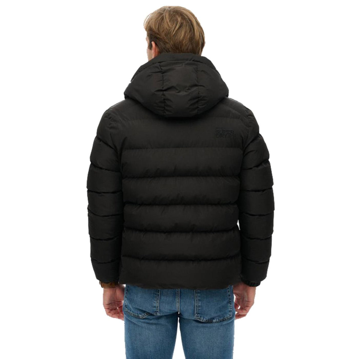 SUPERDRY HOODED SPORTS PUFFER JKT - Nero - vista 3