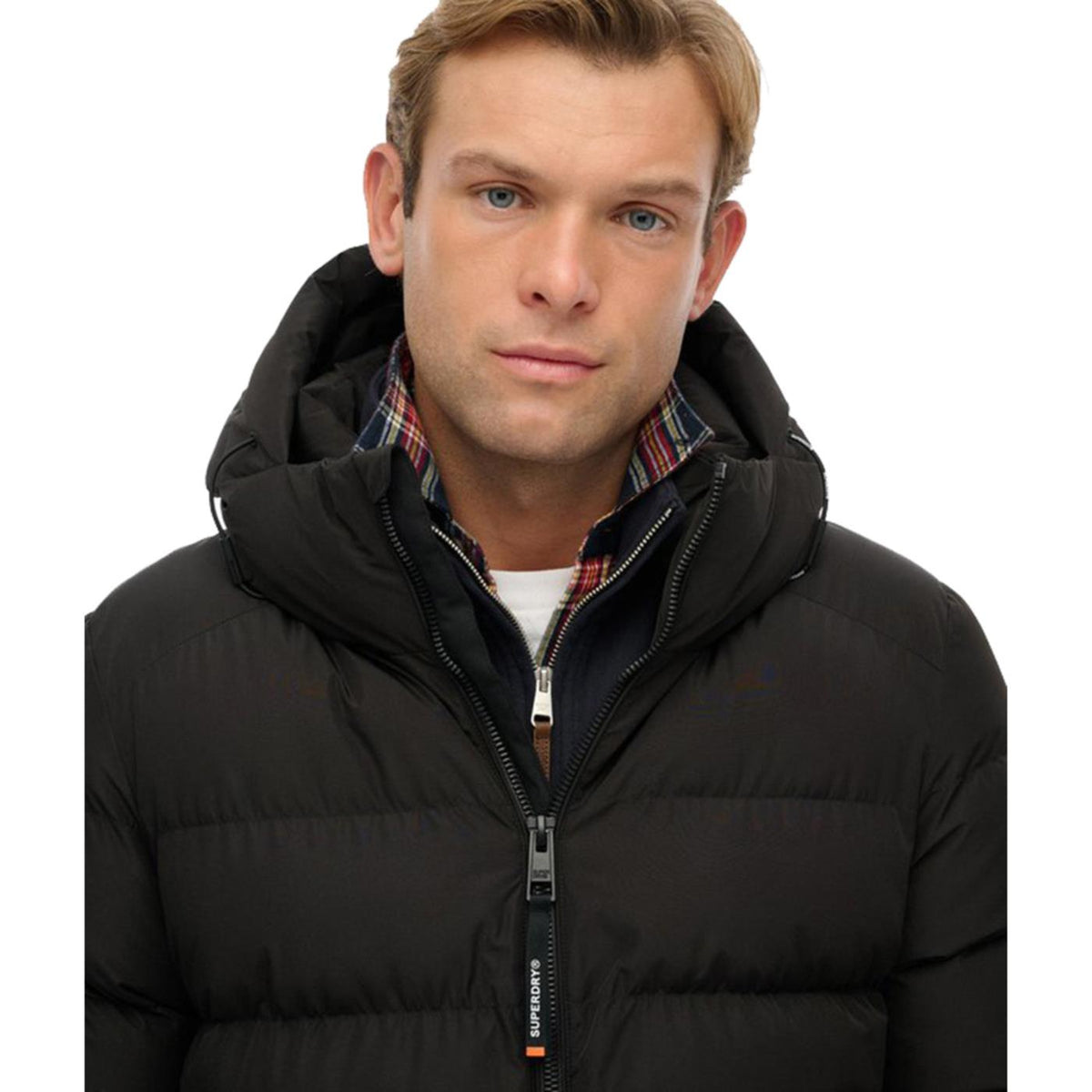 SUPERDRY HOODED SPORTS PUFFER JKT - Nero - vista 5