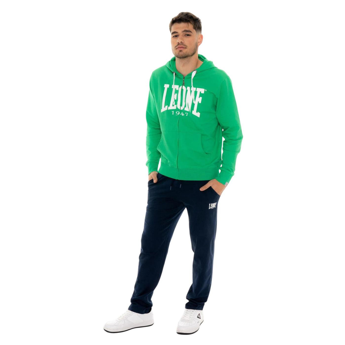 LEONE PANTALONI JERSEY STRETCH - Blu - vista 4