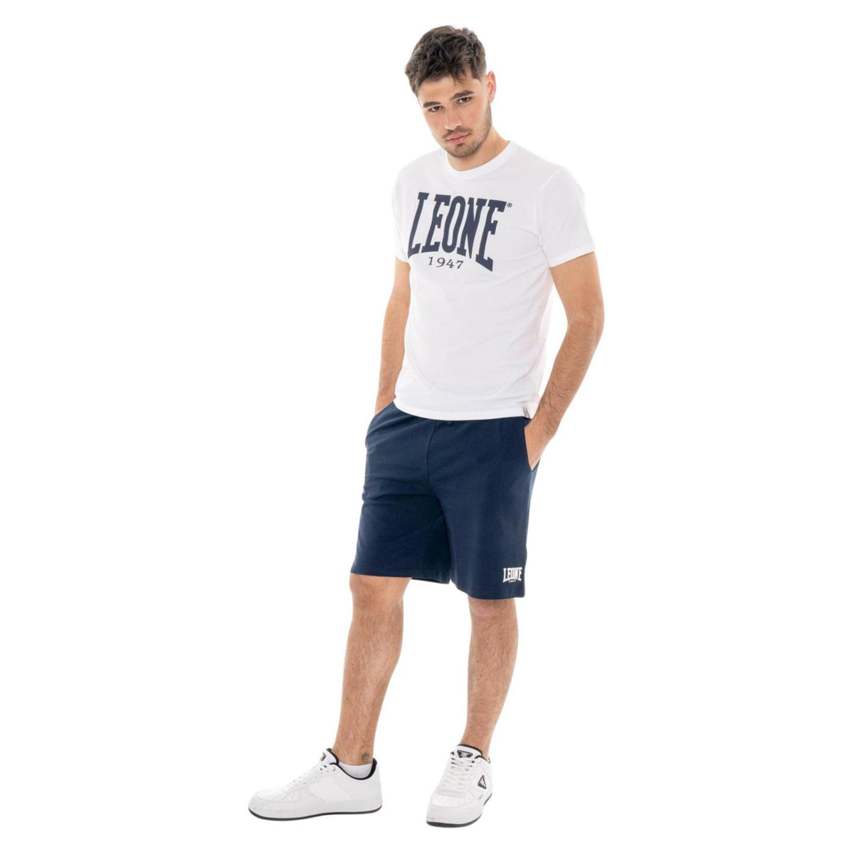 LEONE BERMUDA JERSEY STRETCH - Blu - vista 4