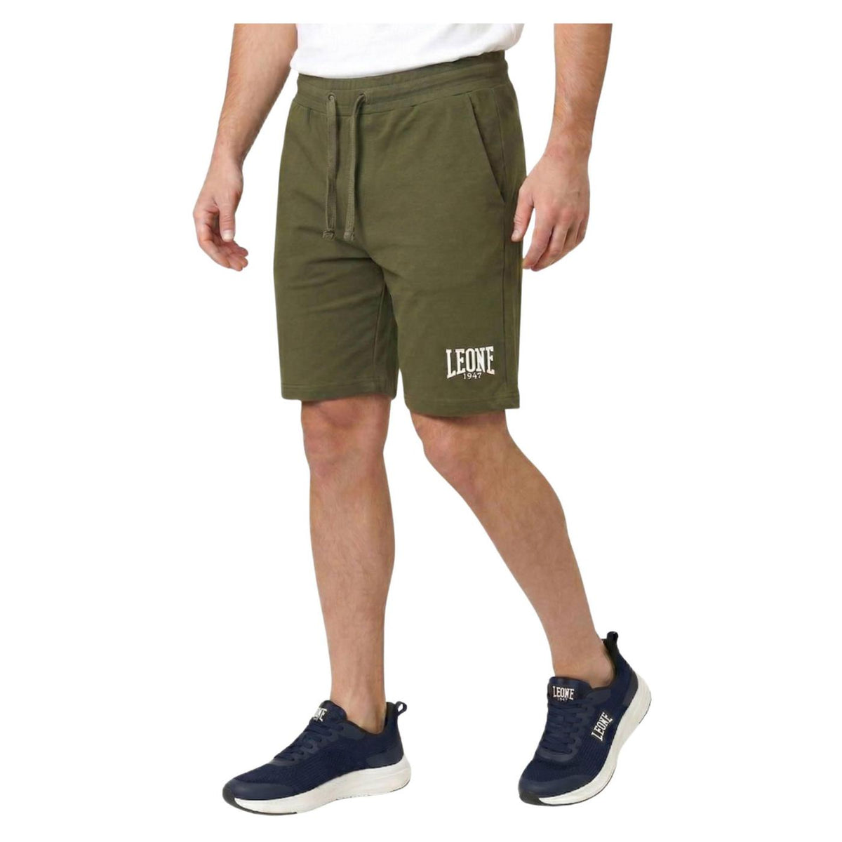 LEONE BERMUDA JERSEY STRETCH - Militare - vista 2