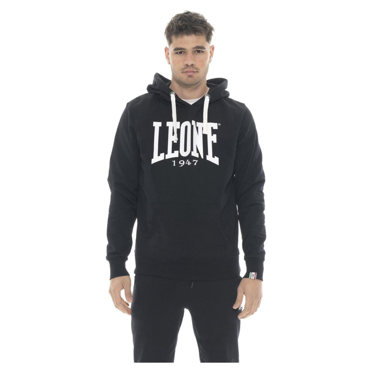 LEONE FELPA BIG LOGO STRETCH - Nero - immagine principale