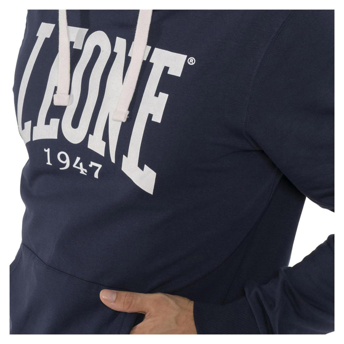 LEONE FELPA BIG LOGO STRETCH - Blu - vista 3