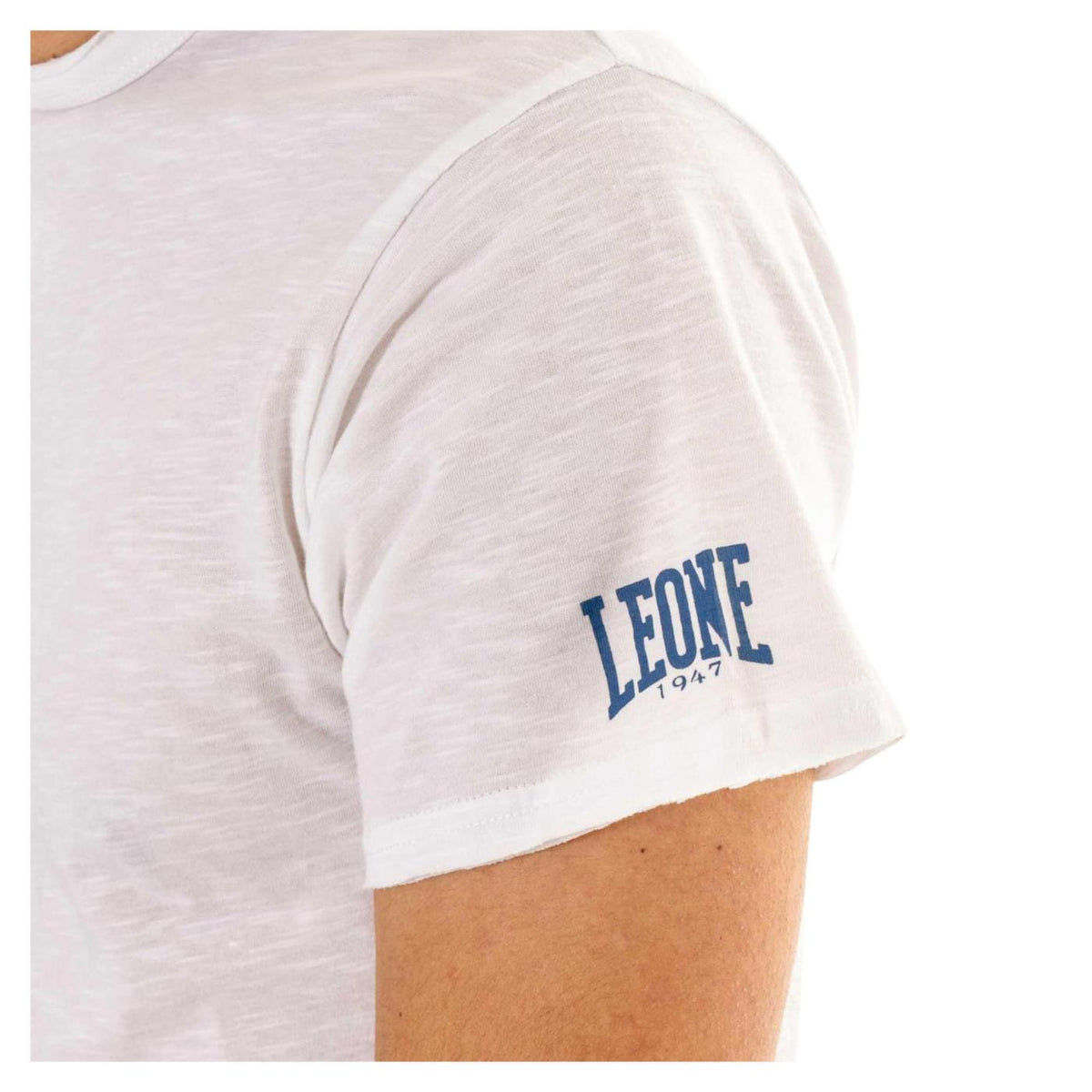 LEONE T-SHIRT COTONE FIAMMATO - Bianco - vista 3