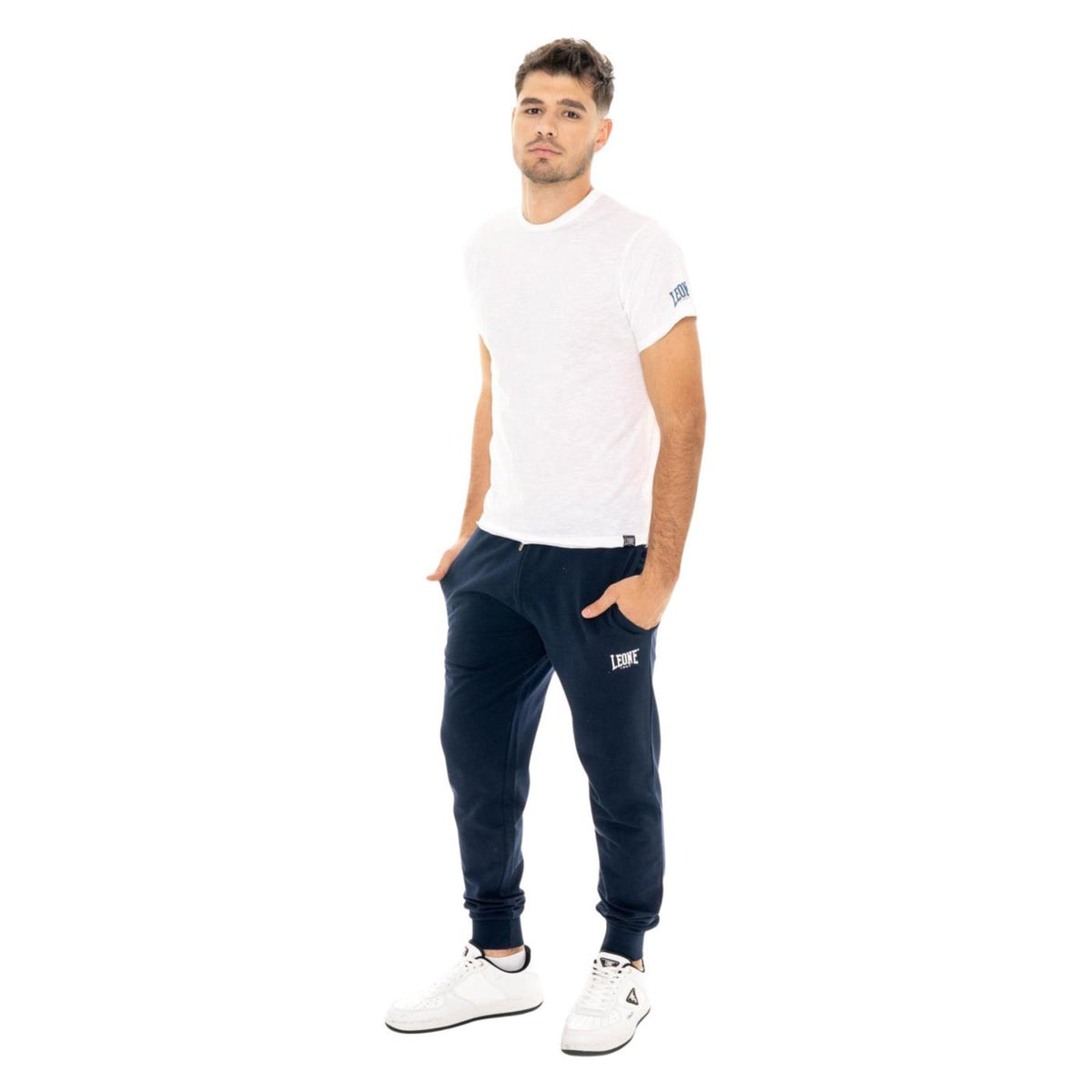 LEONE T-SHIRT COTONE FIAMMATO - Bianco - vista 4