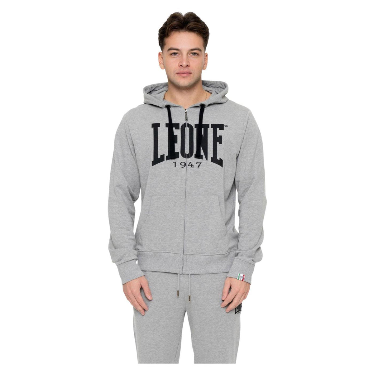 LEONE FELPA BIG LOGO FZ STRETCH - Grigio chiaro - immagine principale