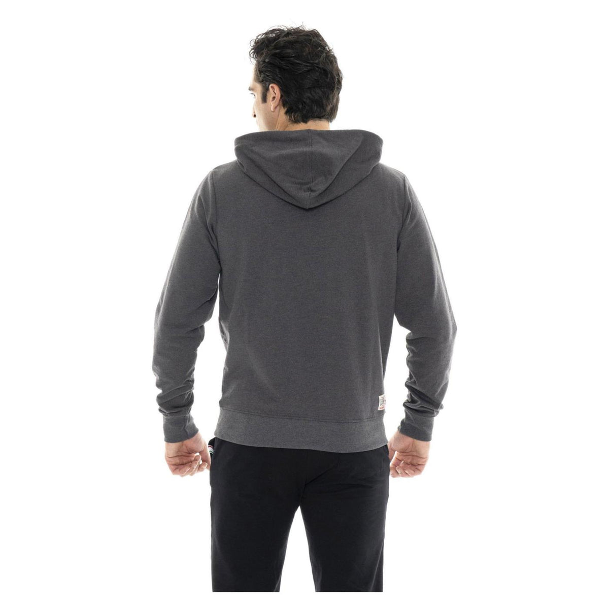 LEONE FELPA BIG LOGO FZ STRETCH - Grigio scuro - vista 2