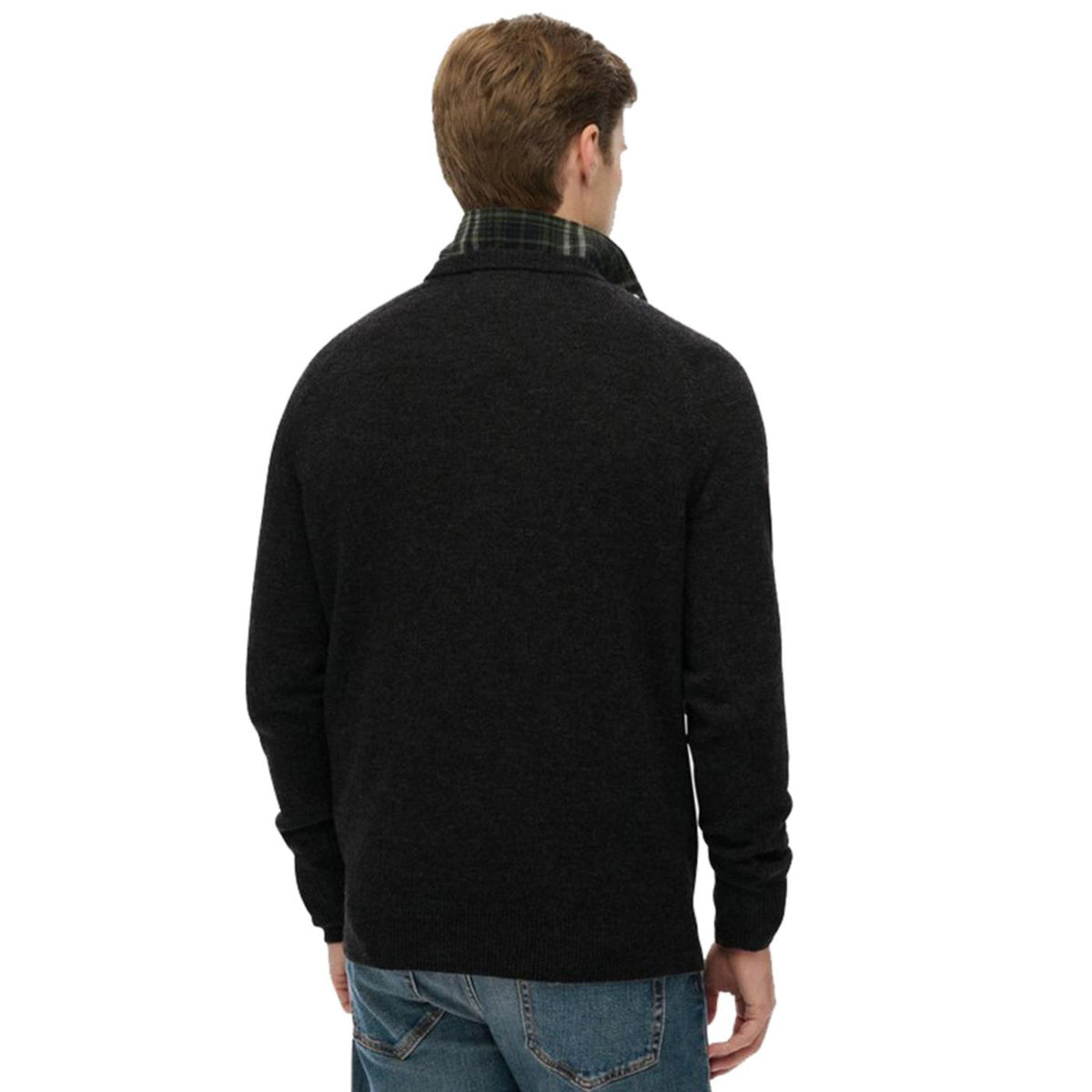 SUPERDRY WOOL BLEND JUMPER - Grigio scuro - vista 3