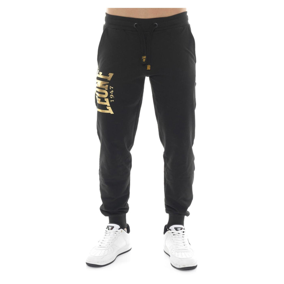 LEONE PANTALONI LOGO GOLD LABEL - Nero - immagine principale