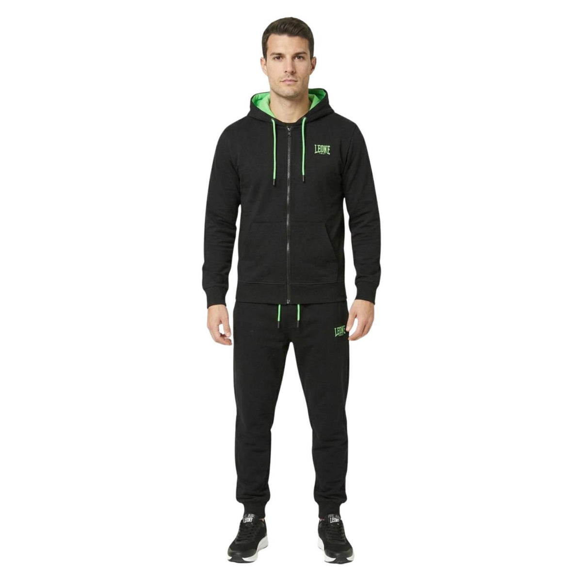 LEONE TUTA FULL ZIP CAPPUCCIO - Nero - immagine principale