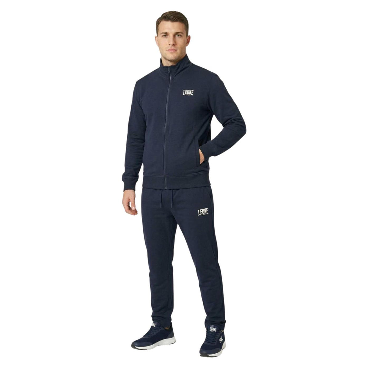LEONE TUTA UOMO FULL ZIP - Blu - vista 3