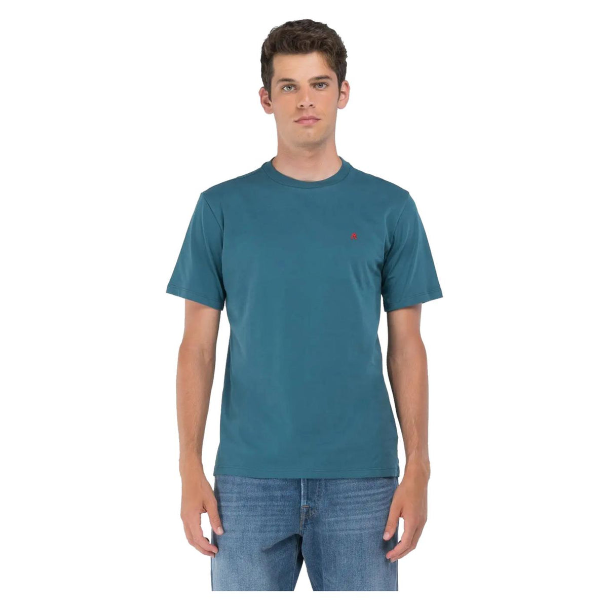 REPLAY T-SHIRT JERSEY CON RICAMO