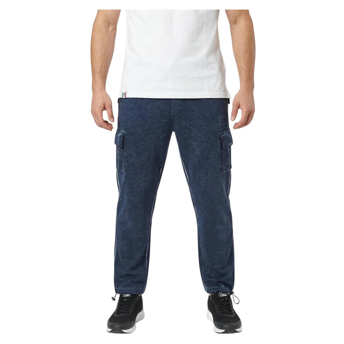 LEONE PANTALONI CARGO OLD WASH - Denim - vista 3