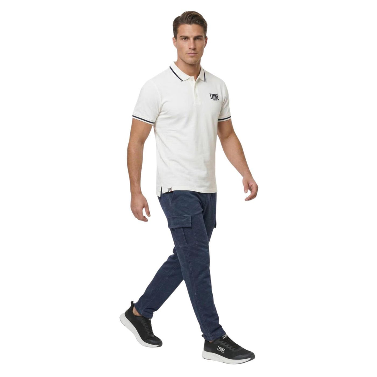 LEONE PANTALONI CARGO OLD WASH - Denim - vista 4