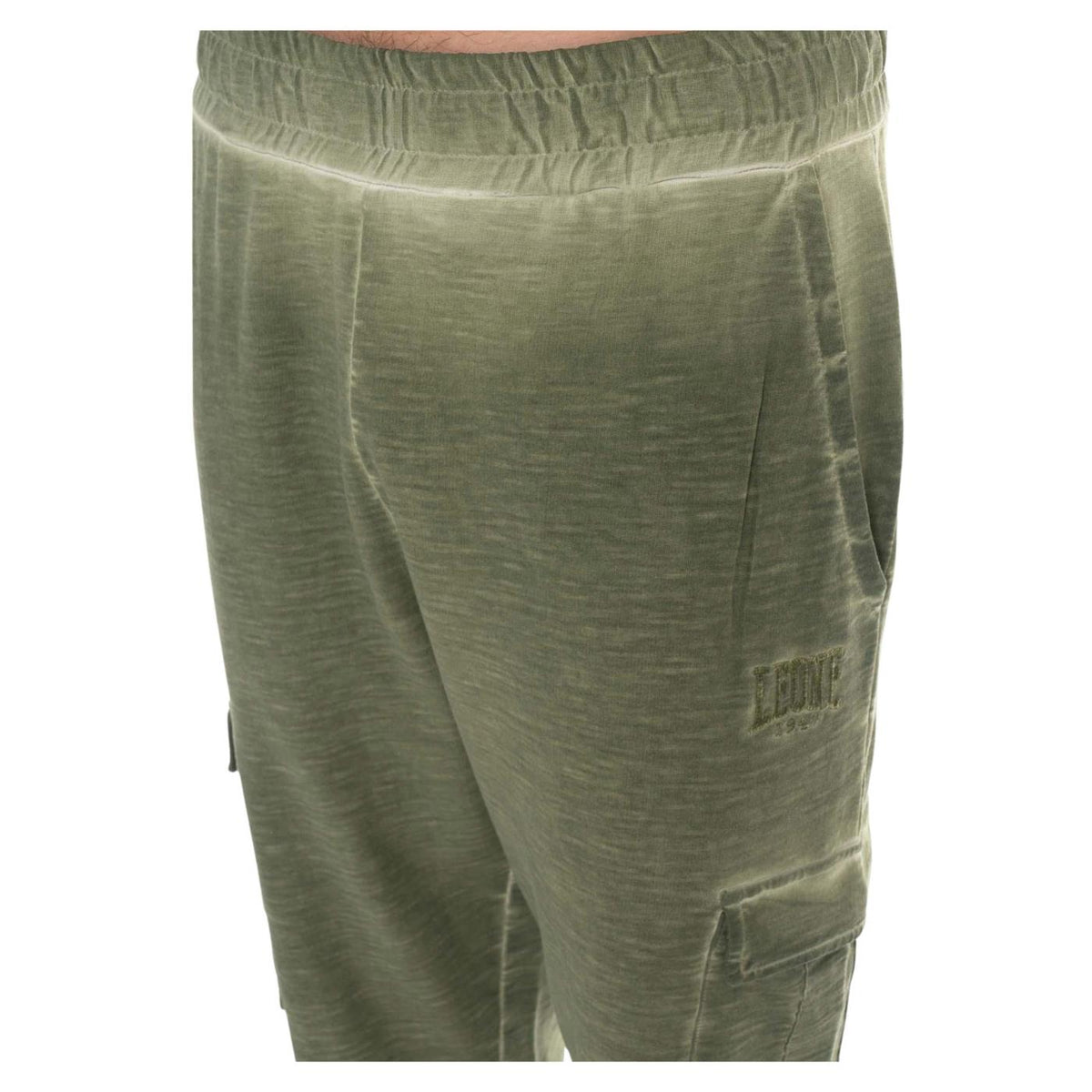 LEONE PANTALONI CARGO OLD WASH - Militare - vista 3