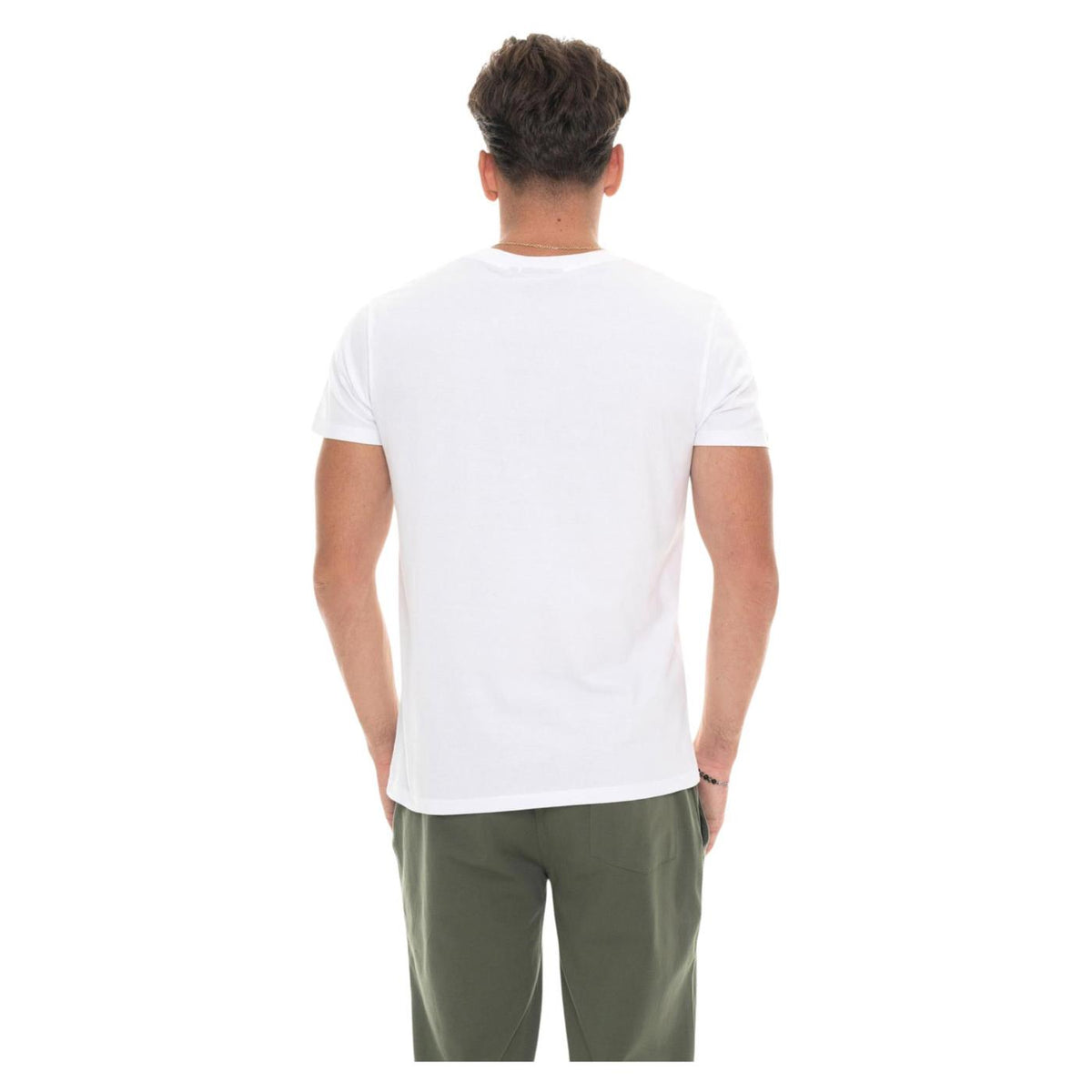 LEONE T-SHIRT GRAPHIC STRETCH - Bianco - vista 3