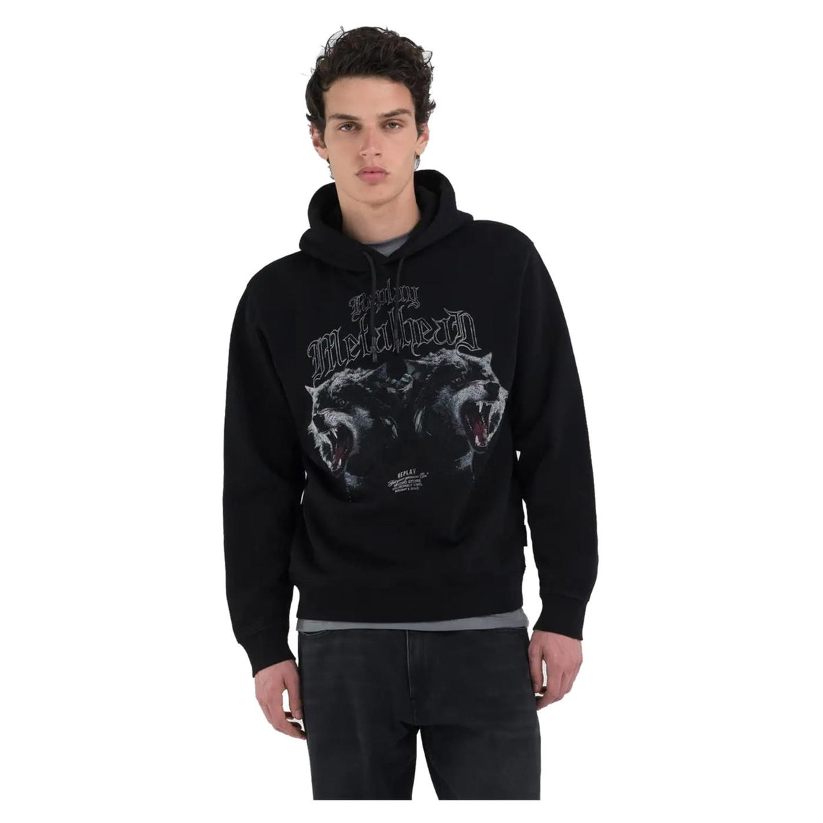 REPLAY FELPA UOMO PRINTED