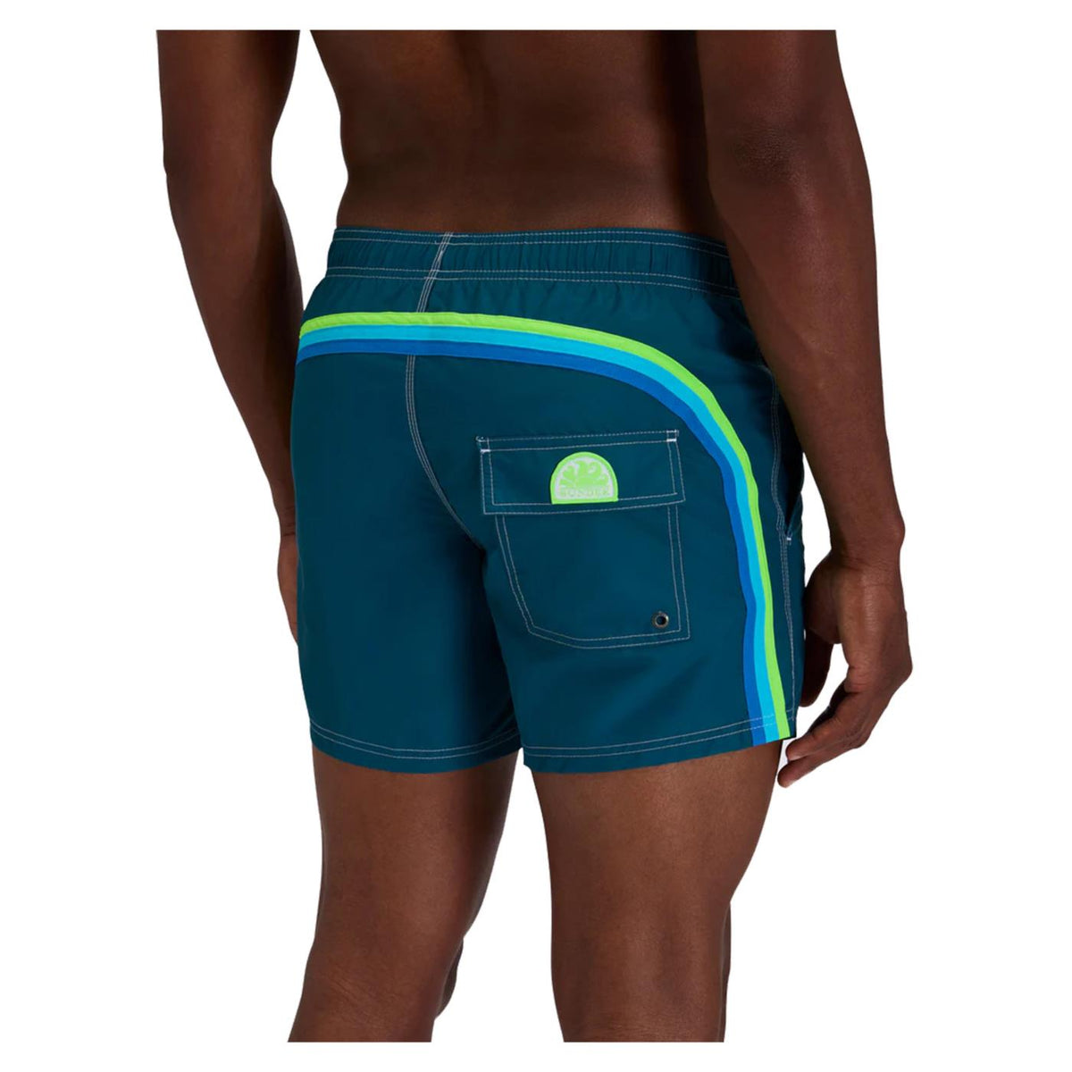 SUNDEK BOXER ARCOBALENO ORIGINAL - Turchese - vista 3