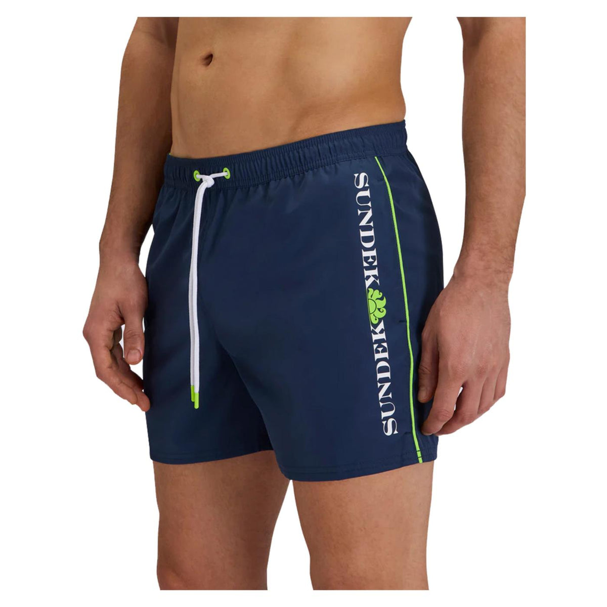 SUNDEK BOARDSHORT PIPING BASIC - Blu - vista 2