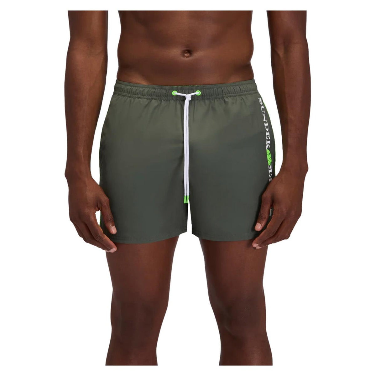 SUNDEK BOARDSHORT PIPING BASIC - Militare - immagine principale