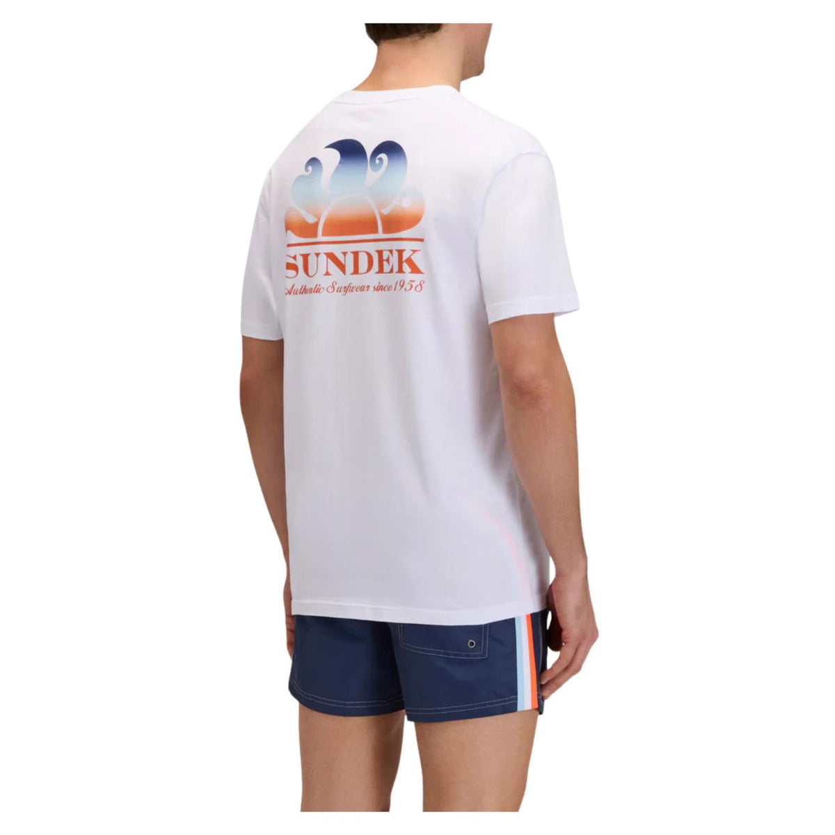 SUNDEK T-SHIRT NEW HERBERT - Bianco - vista 6