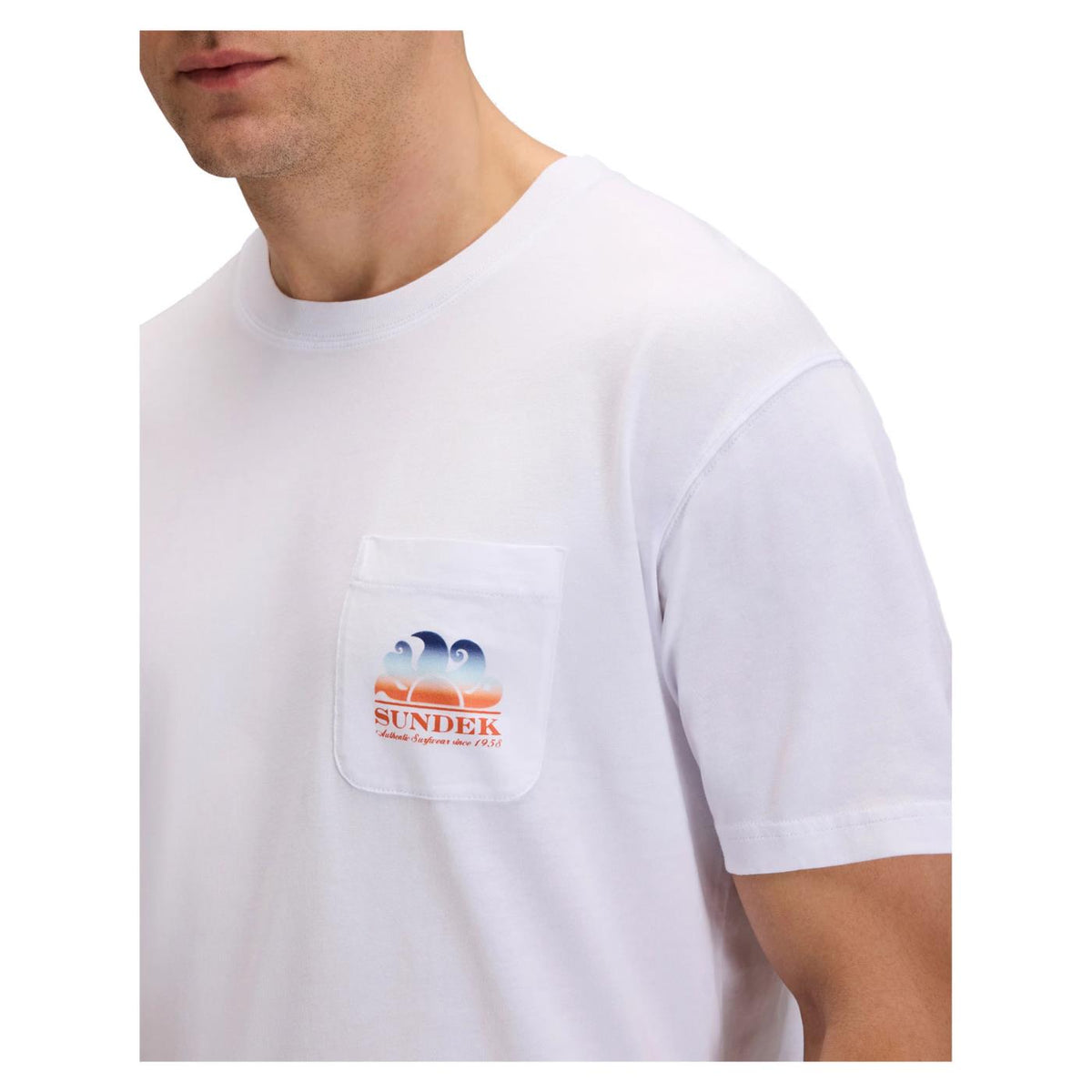 SUNDEK T-SHIRT NEW HERBERT - Bianco - vista 9