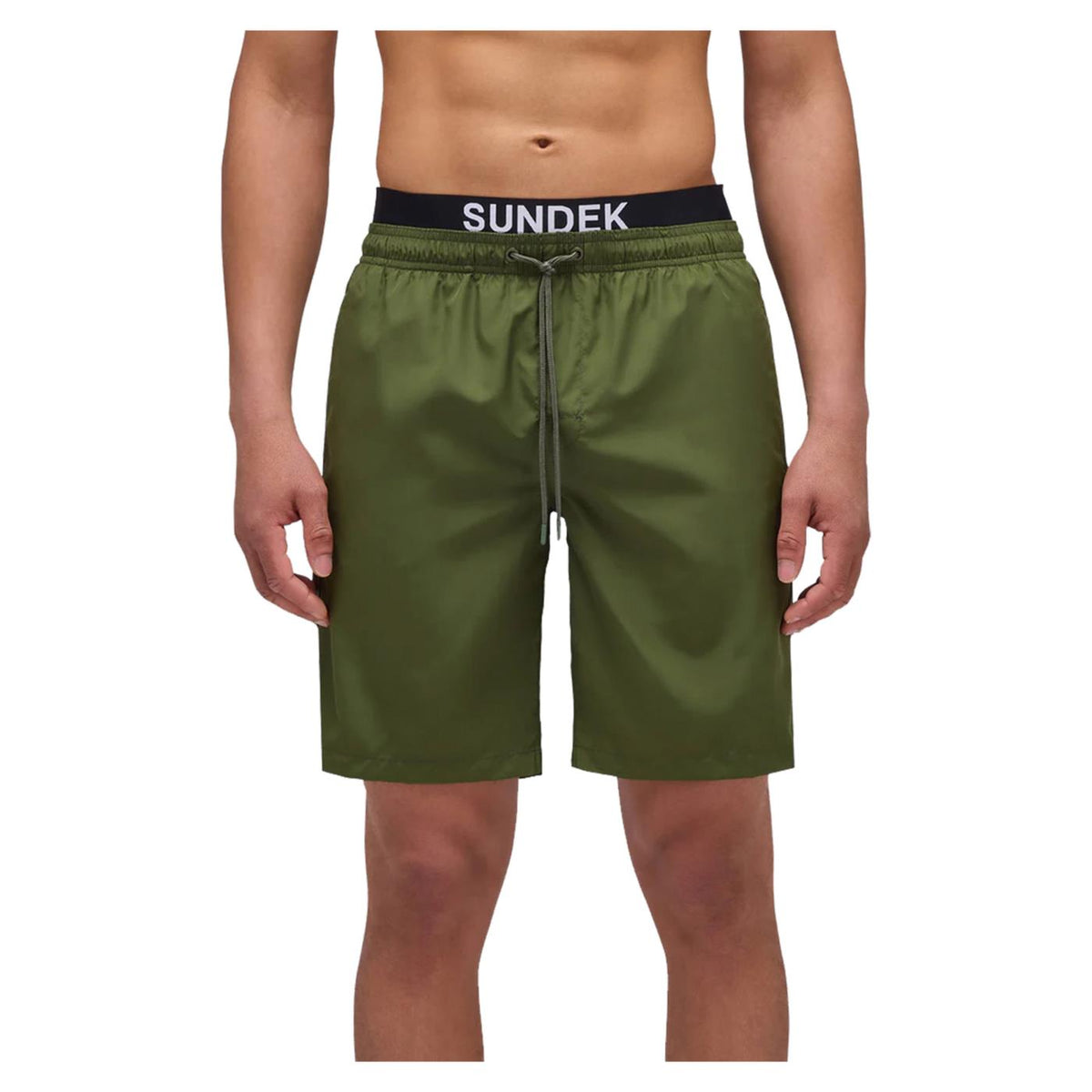 SUNDEK BOARDSHORT ELASTIC LOGO - Militare - immagine principale