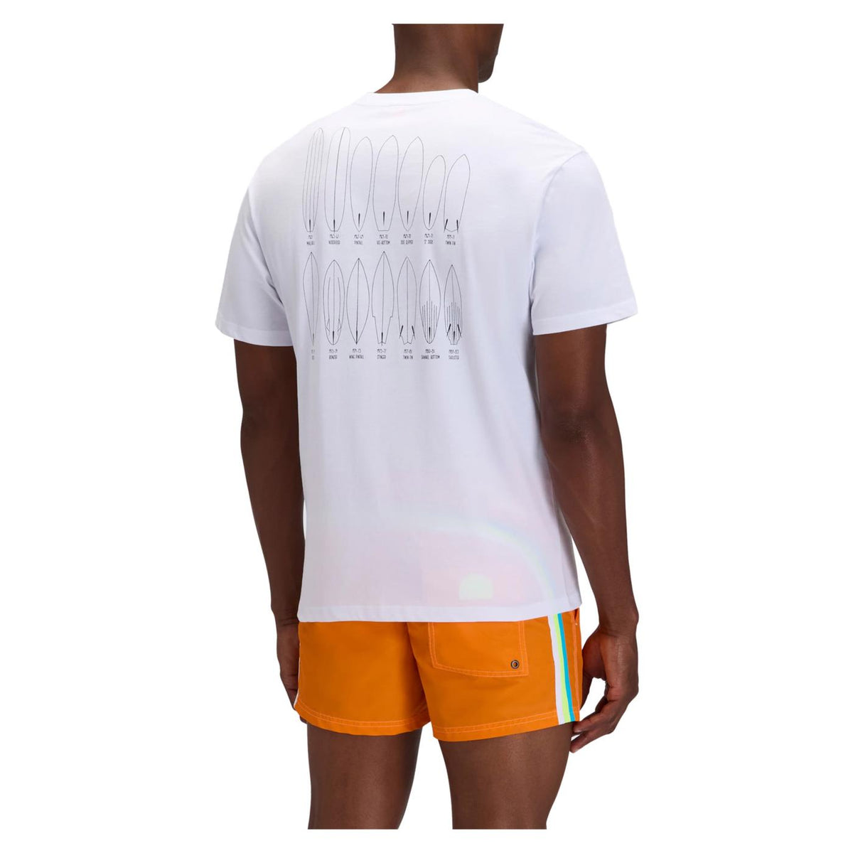 SUNDEK T-SHIRT BEACH SMALL PRINT - Bianco - vista 3