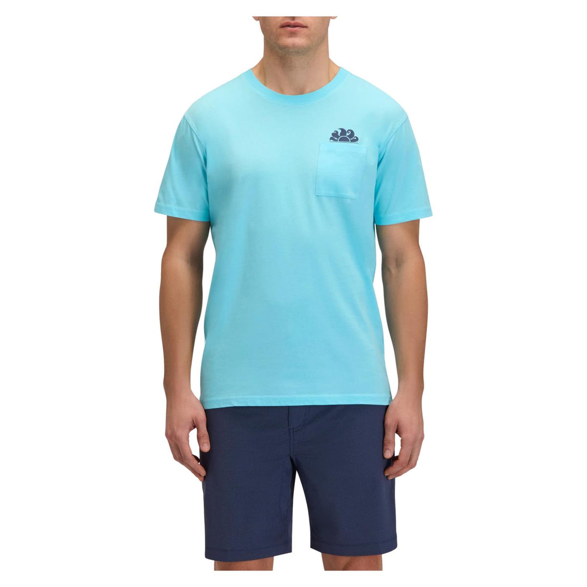 SUNDEK T-SHIRT BEACH SS POCKET - Turchese - immagine principale