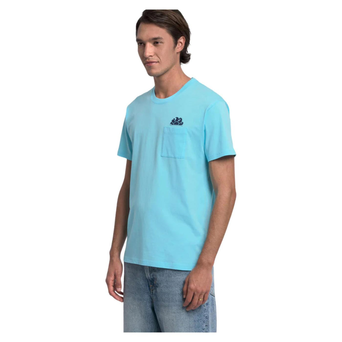 SUNDEK T-SHIRT BEACH SS POCKET - Turchese - vista 3
