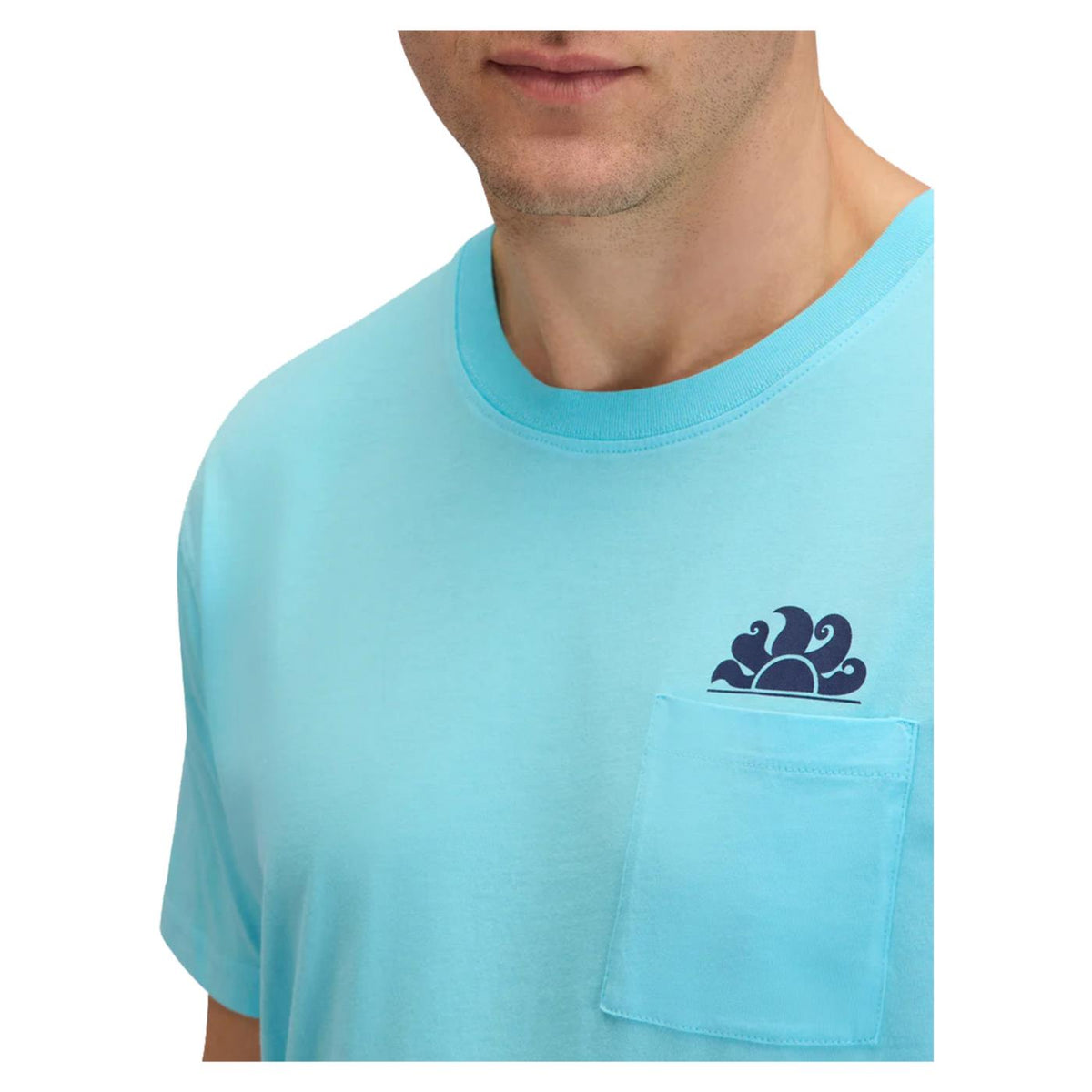 SUNDEK T-SHIRT BEACH SS POCKET - Turchese - vista 7