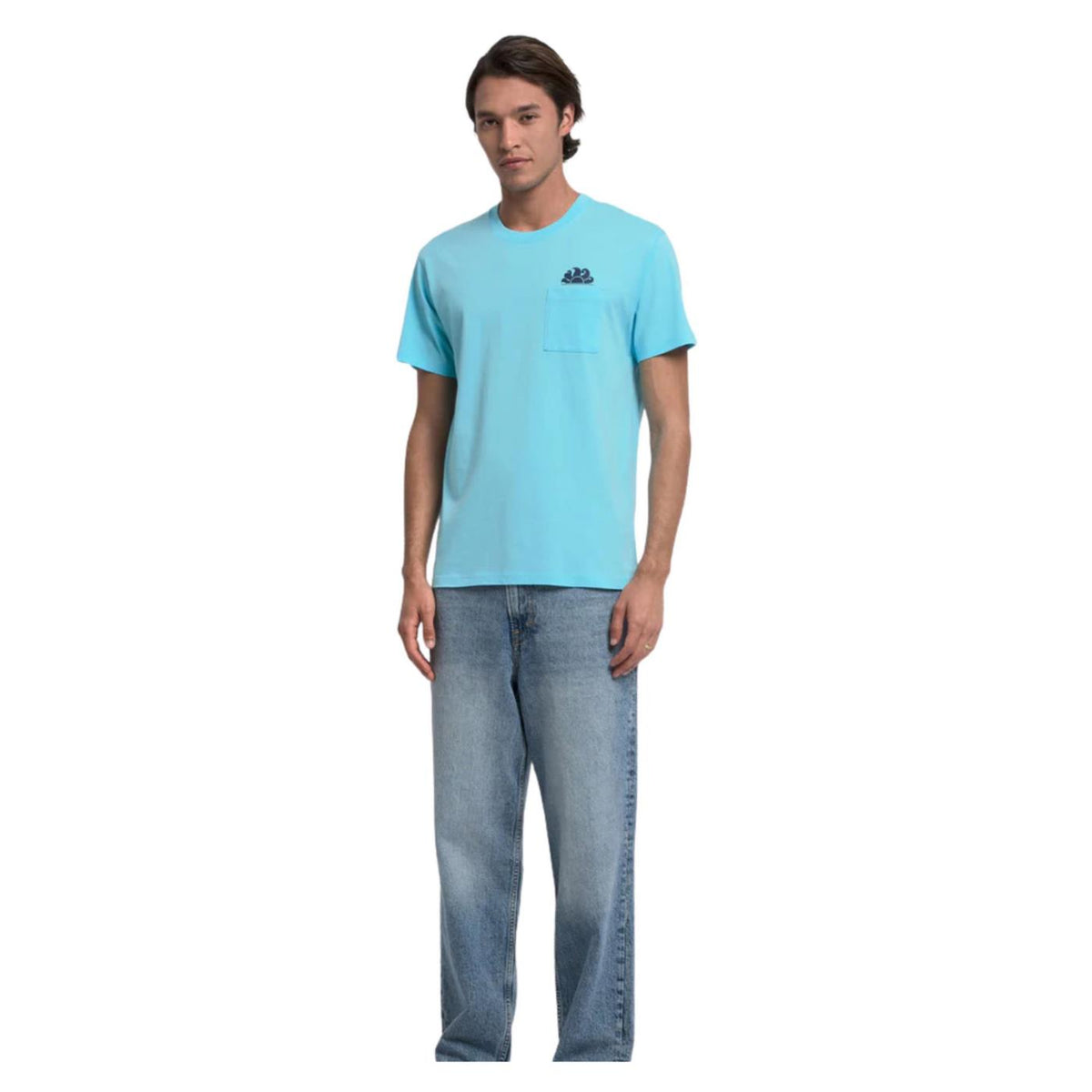 SUNDEK T-SHIRT BEACH SS POCKET - Turchese - vista 9