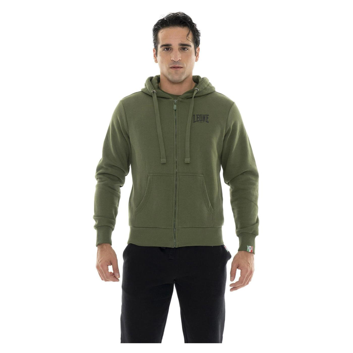 LEONE TUTA FZH FLEECE STRETCH - Militare - vista 3