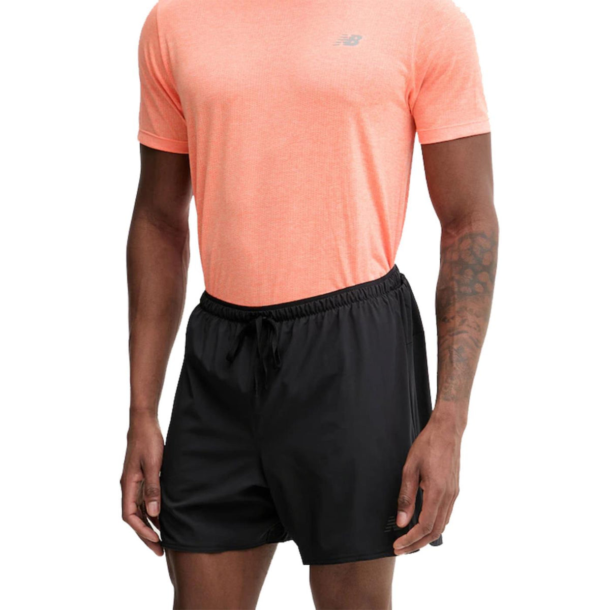 NEW BALANCE RC ESSENTIAL SHORT 5INCH - Nero - immagine principale