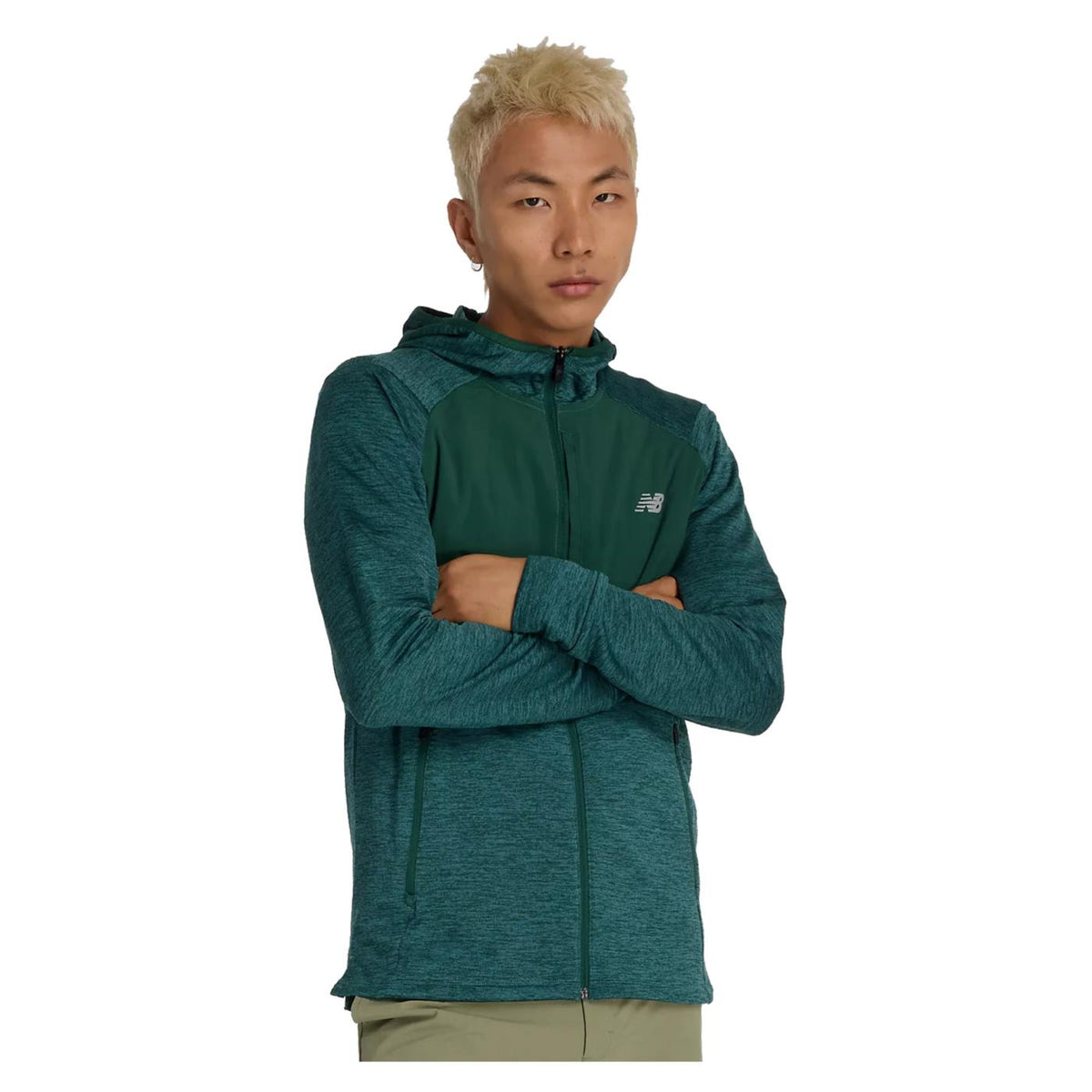 NEW BALANCE HEAT GRID HOODED FULL ZIP