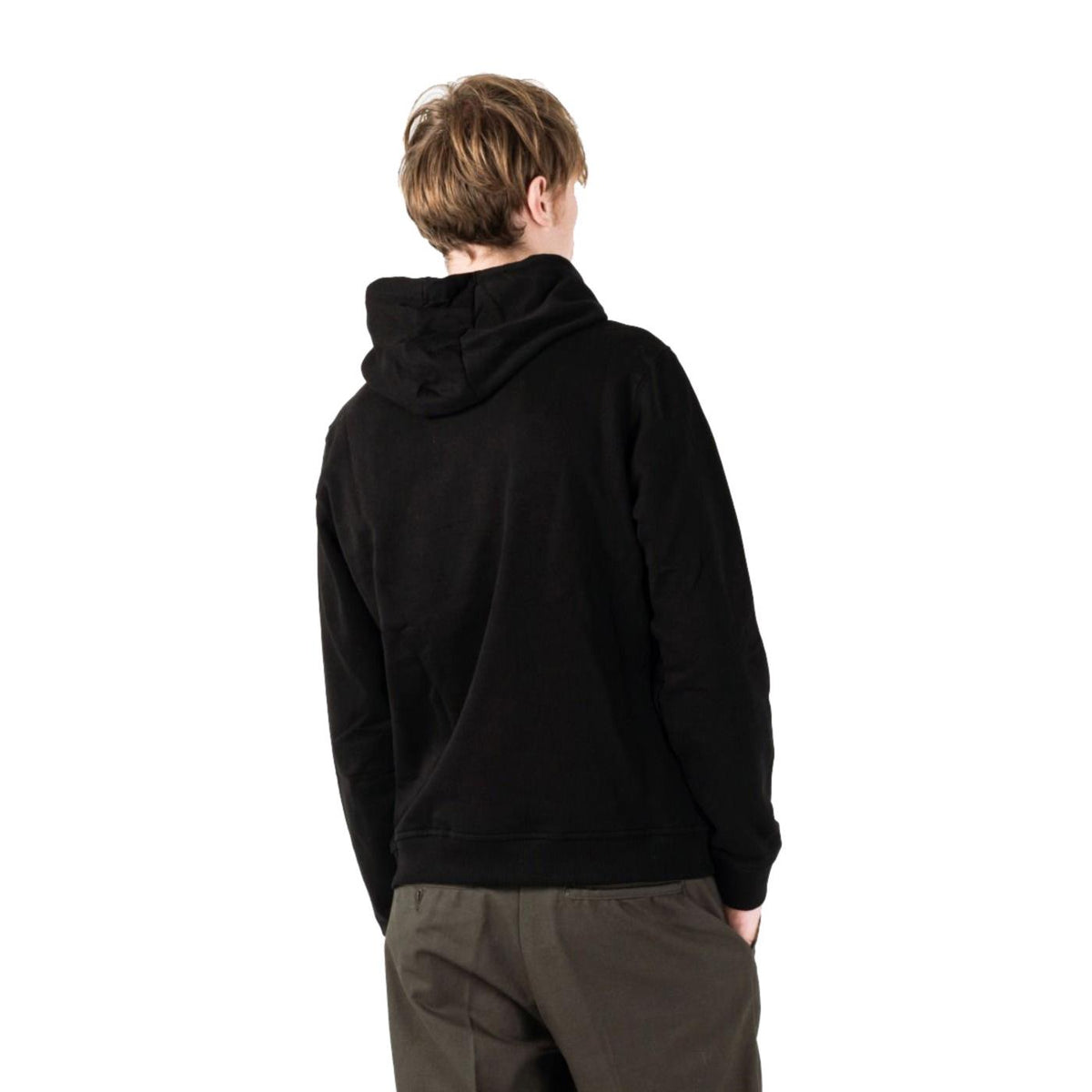 LYLE & SCOTT BRUSHED HOODIE SWEATSHIRT - Nero - vista 2