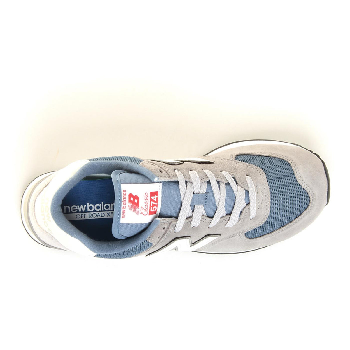 NEW BALANCE 574 - Grigio chiaro - vista 3