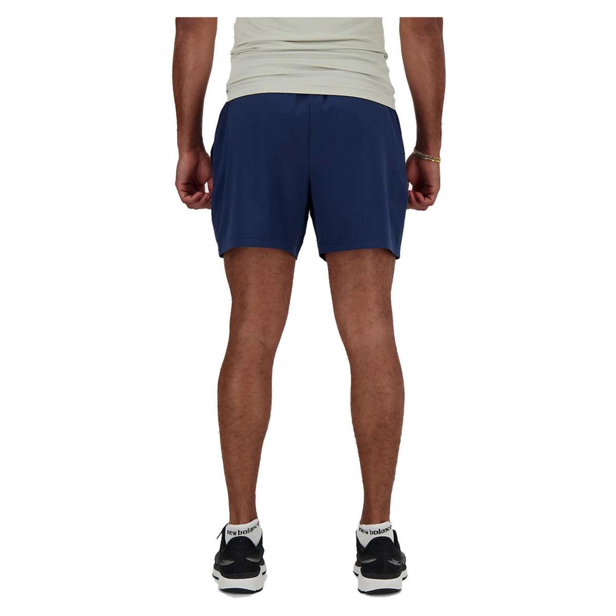 NEW BALANCE RUN ESSENTIALS SHORT 5IN - Blu - vista 2