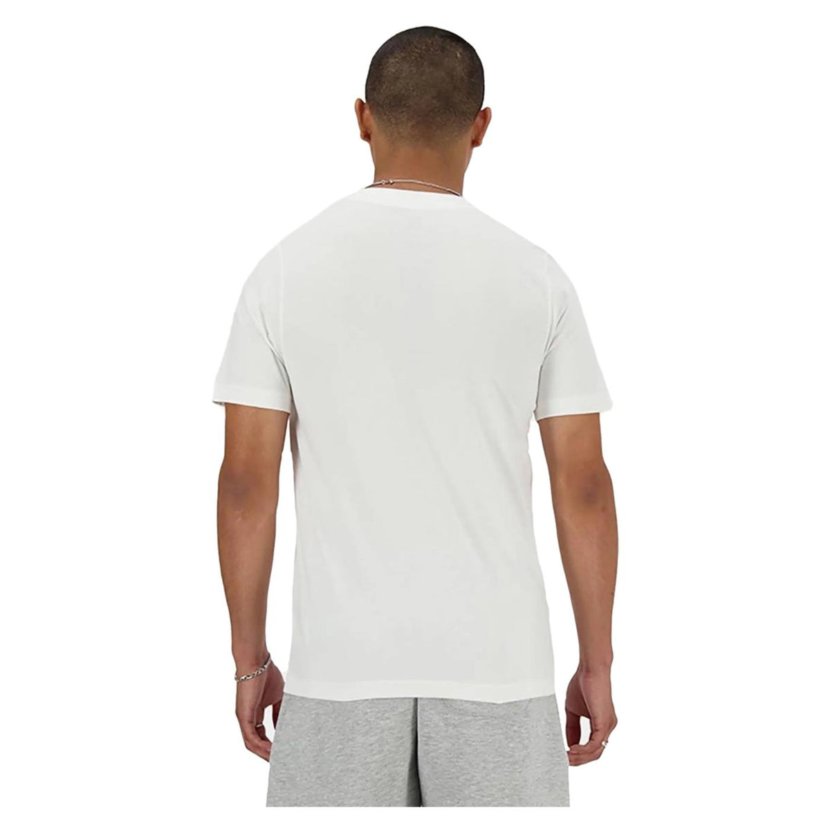 NEW BALANCE SPORT ESSENTIALS LOGO TEE - C1-bianco - vista 2