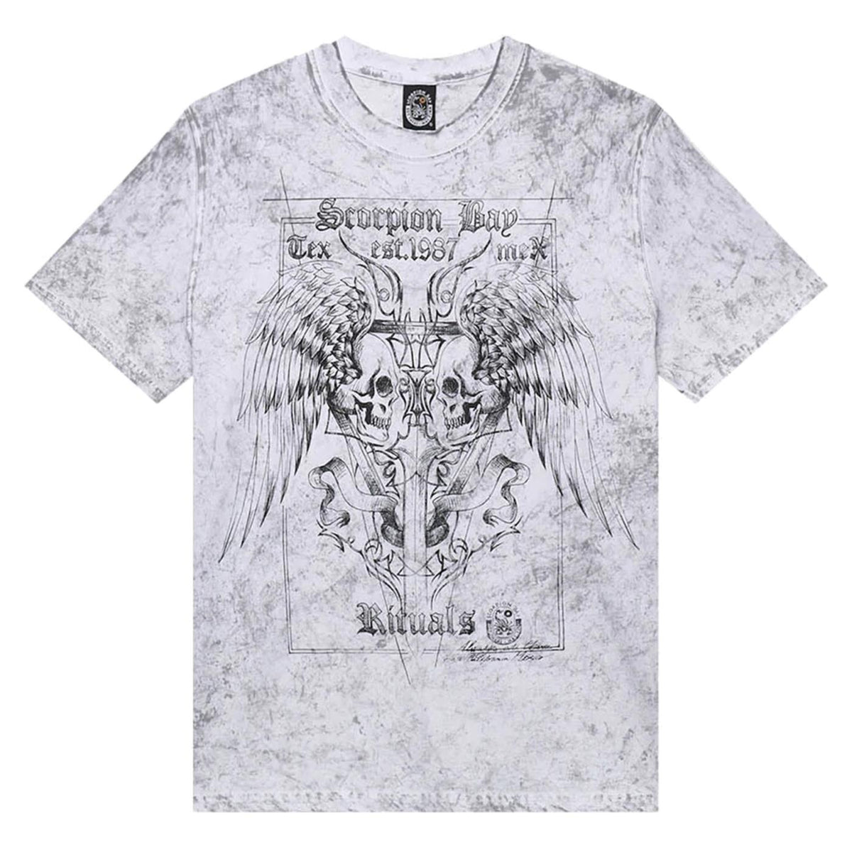 SCORPION BAY T-SHIRT WINGED SKULLS
