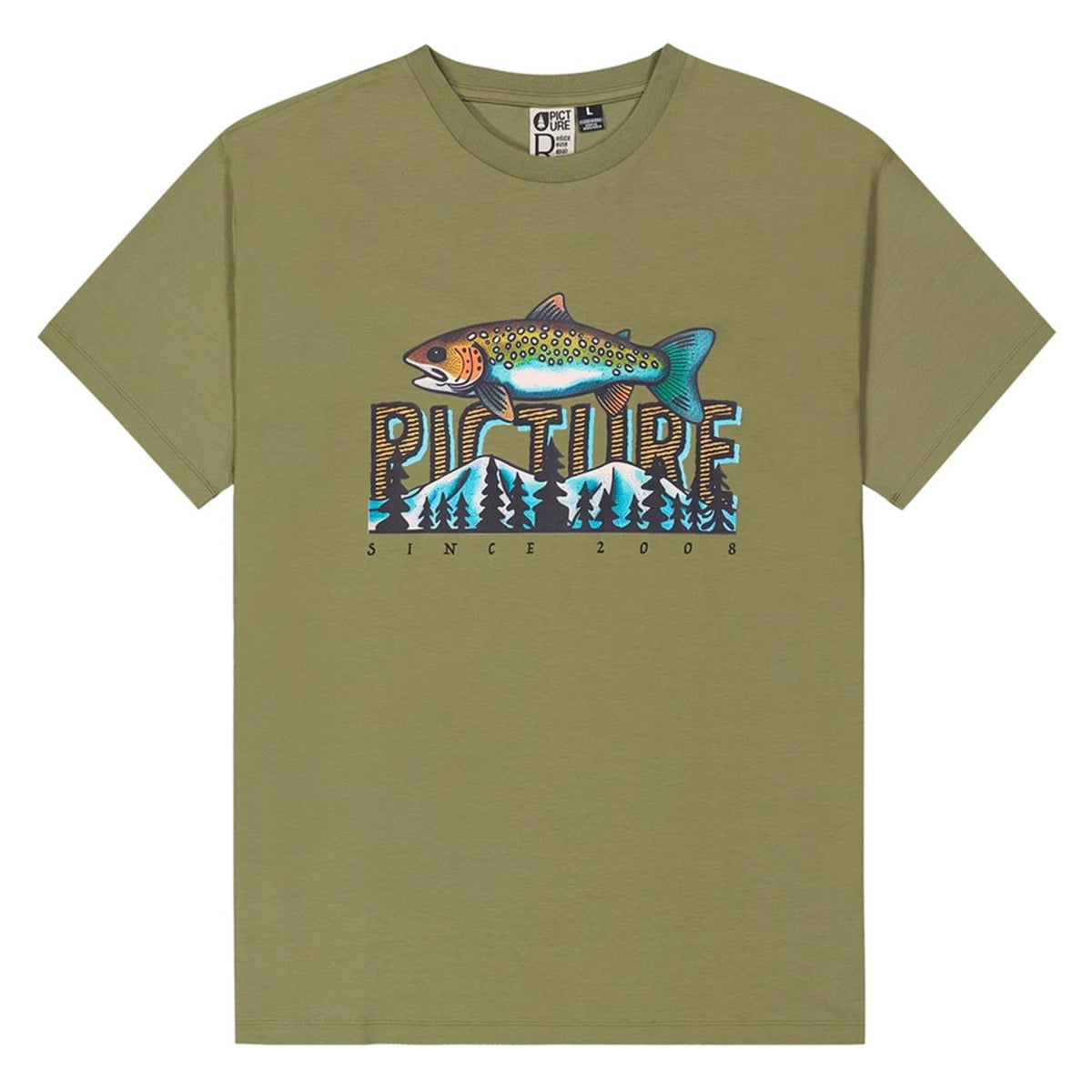 PICTURE SAYWHAT TEE - Militare - vista 3