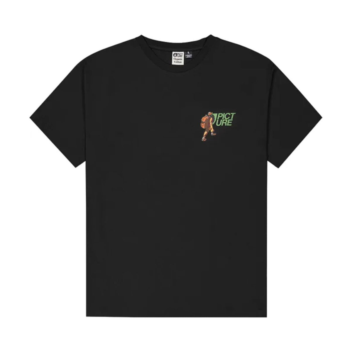 PICTURE NIGHTKING TEE - Nero - vista 3