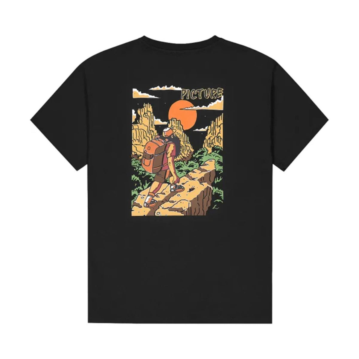 PICTURE NIGHTKING TEE - Nero - vista 4