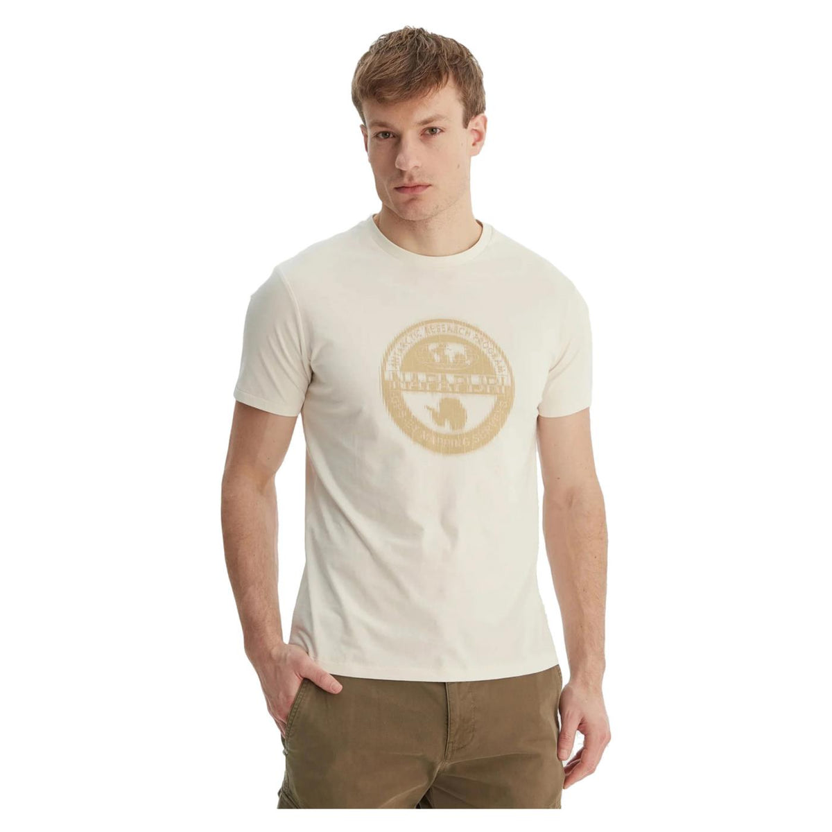 NAPAPIJRI T-SHIRT S-MAHSA SS - C1-beige - immagine principale