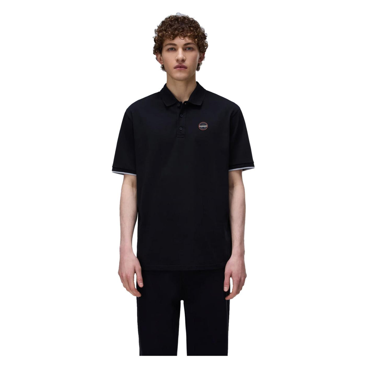 NAPAPIJRI POLO E-BADGE SS - C1-nero - immagine principale