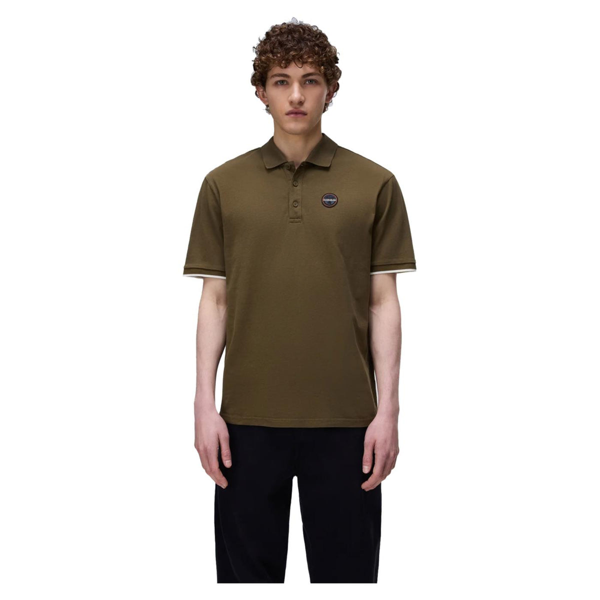 NAPAPIJRI POLO E-BADGE SS - C1-militare - immagine principale