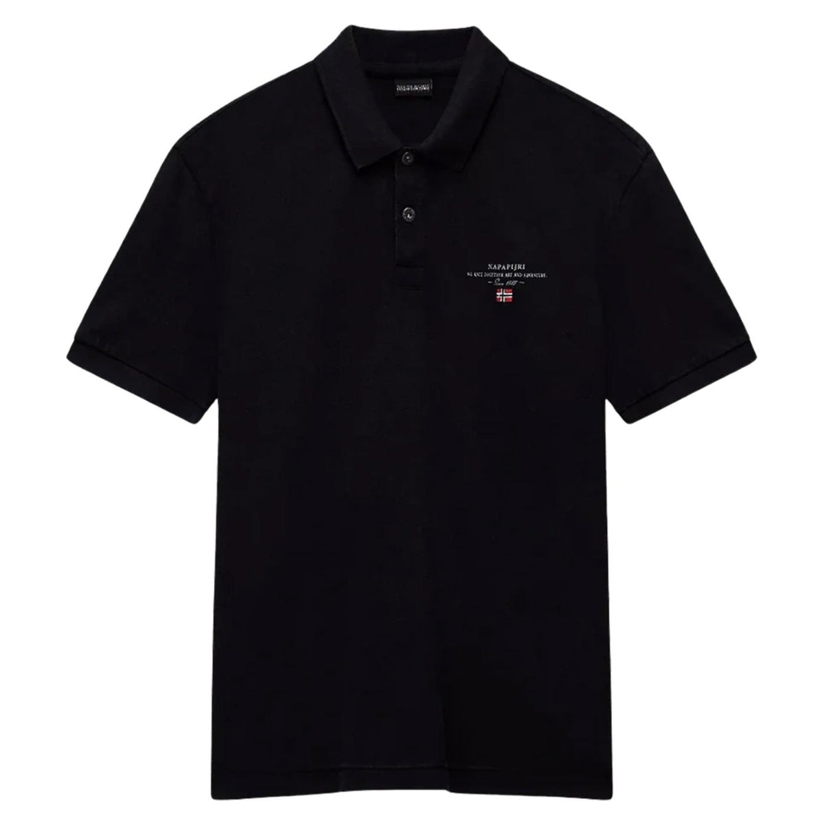 NAPAPIJRI POLO ELBAS SHORT SLEEVE - C1-nero - vista 3