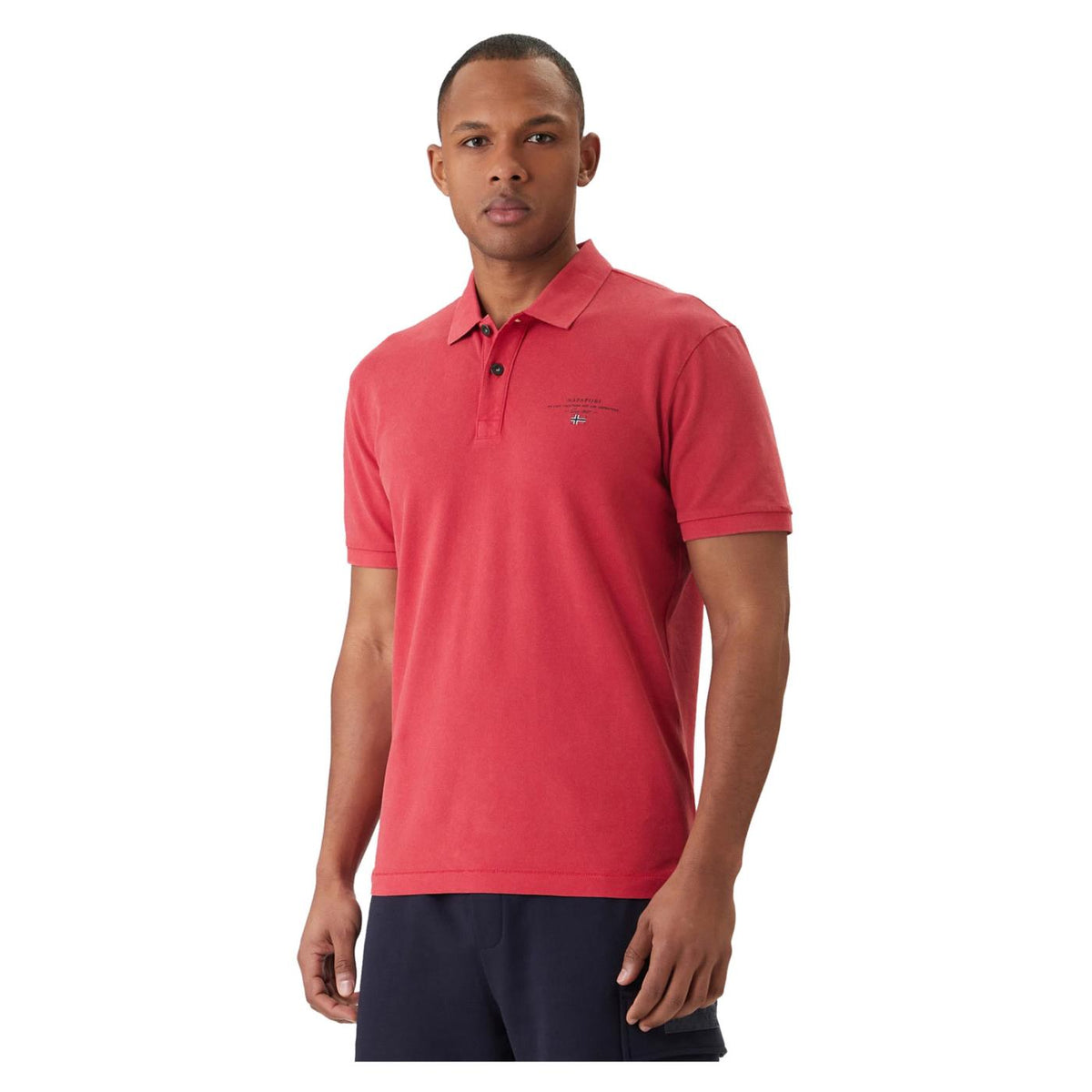 NAPAPIJRI POLO ELBAS SHORT SLEEVE - C1-rosso - immagine principale