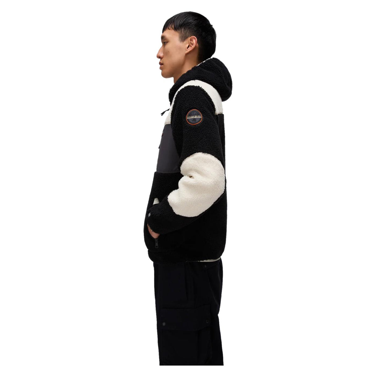 NAPAPIJRI YUPIK FULL ZIP HOOD - Nero - vista 4